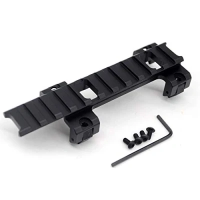 Immagine di TRIROCK 20mm Picatinny Weaver Rail Extension Scope Mount Adapter Claw with 11 Slots for MP5 GSG5 G3 Bracket Clip