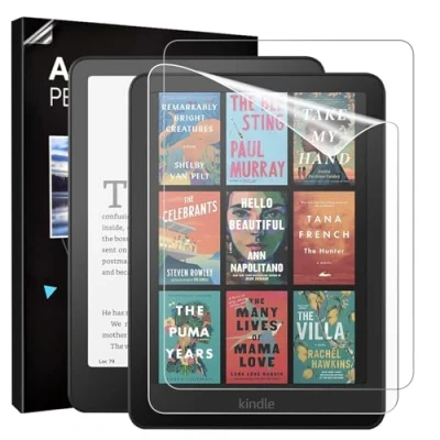 Immagine di TiMOVO (2 Pack Pellicola Protettiva per Il 7 Pollici Nuovo Amazon Kindle Paperwhite(12a Generazione, 2024) e Colorsoft Signature Edition, AntiGraffio in Pet
