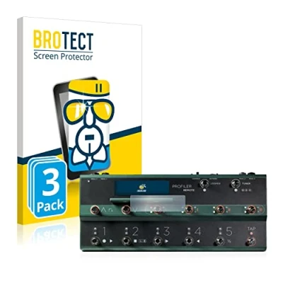Immagine di brotect Pellicola Protettiva Vetro per Kemper Profiler Remote Protezione Schermo (3 Pezzi) [Durezza Estrema 9H, Chiaro]