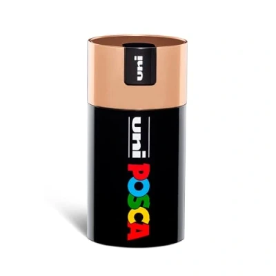 Immagine di Posca UniPosca Set Completo con 18 Pennarelli Acrilici Assortiti, Punta Media 2,5 mm Colori per Bambini e Artisti Uni Validi come Tessuti, Legno Altro, in Box Regalo Bronzo