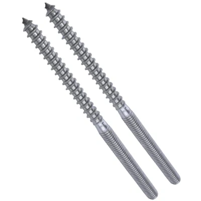 Immagine di AERZETIX C49681 Set di 2 viti a doppio filettatura M6x100mm in acciaio inossidabile A2 prigioniero filettato