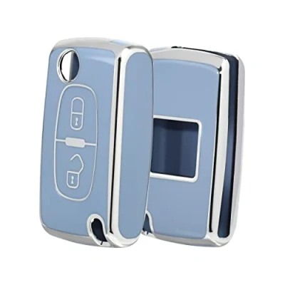 Immagine di Cover 2K OFFCURVE Custodia Chiavi Telecomando Copri Chiave, Guscio Chiave Auto per Citroen C1 C2 C3 C4 C5 Picasso Peugeot 107 206 207 307 308 406 407 607 2/3 Tasti