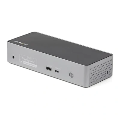 Immagine di StarTech.com Docking Station USB C Quad Monitor DisplayPort/HDMI 4K 60Hz Dock Type Multi HDMI/DP Power Delivery 100W Hub 3.0 con 1x e 3x A, Ethernet, Audio (DK31C4DPPDUE)