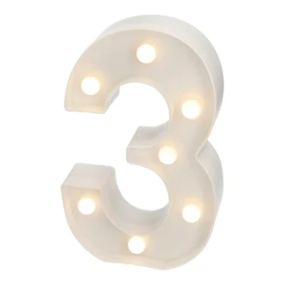 Immagine di JANDEI Lettere LED, Numeri Luminosi, Figura a Cuore, 22cm, con Luce Calda per Decorazione e Atmosfera, Luci Notturne Scrivania, Compleanni, Matrimoni, Vetrine. Funzionano batterie AA (3)