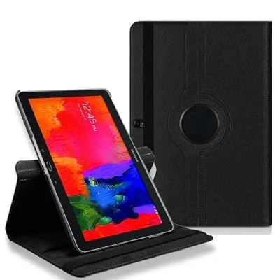 Immagine di Huanghua custodia a portafoglio in pelle per tablet Samsung Galaxy Note Pro e Tab (SM P900/P901/T905/P907) 12,2&quot;, rotazione 360 gradi, protettiva completa