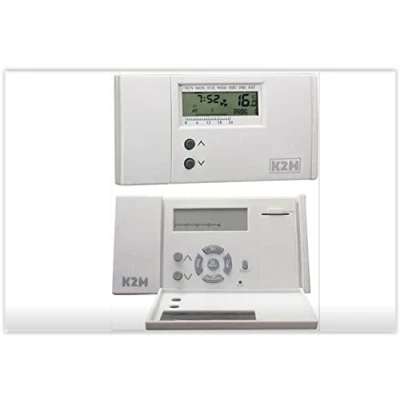 Immagine di Cronotermostato K2M KMC 8 Digitale Programmabile Settimanale Display Per Caldaia Riscaldamento Condizionamento Termostato Ambiente