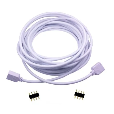 Immagine di LitaElek 2.5m Cavo di Prolunga Striscia LED RGB Nastro Estensione Banda 4 Pin Strip Extension Cable Estensore Connettore per 5050 3528 2835 Strip, Bianco, 1pc