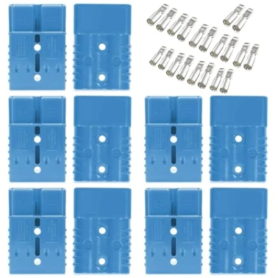 Immagine di Bohaner Anderson Connector 50 a 24 V/600 V Connettore sgancio rapido per batteria Modular Power Connectors Quick Plug Kit (blu A)