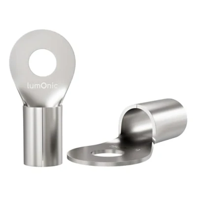 Immagine di Lumonic 25x terminali a crimpare vuoti 6 10mm² I M5 non isolati capicorda M5, tubolari 6mm2 10mm2 ad anello