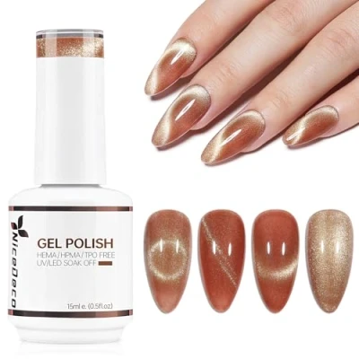 Immagine di Nicedeco 15ML Smalto Cat Eye Semipermanente per Unghie Colori magneticp Lampada UV LED Soak Off Gel Nail Polish N295