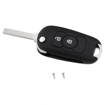 Immagine di ECSiNG Custodia Protettiva Per Chiave Telecomando Pieghevole Auto 2 Pulsanti Compatibile Con Vauxhall Astra K 2015 2016 2017 2018 2019 2020 Opel La Sostitutiva