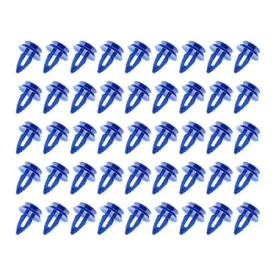 Immagine di OTOTEC 50x Fermi Per Clip Rivestimento Auto LR027255 Elementi Di Fissaggio Modanatura Passaruota Anteriore In Plastica Blu Compatibile con Range Rover Evoque