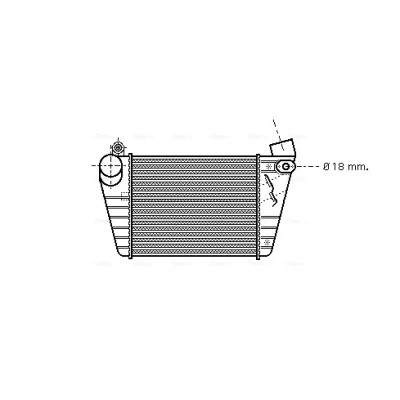 Immagine di PRASCO AI4185 Intercooler VOLKSWAGEN: Golf 4, Bora Variant, SEAT: Leon I Hatchback, AUDI: A3 Hatchback