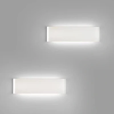 Immagine di FUPE 2 pezzi 18W Applique da parete interno 6500K LED 2160 Lumen,Lunghezza della lampada 31cm Luce bianca fredda Per Ristorante Scale Letto Corridoio del soggiorno