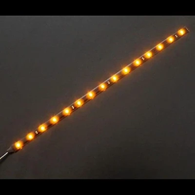 Immagine di Lumonic LED Strip 0,3m striscia gialla 12V IP65 18LEDs 60 LED/m SMD2835 I 30cm, LED, banda luminosa