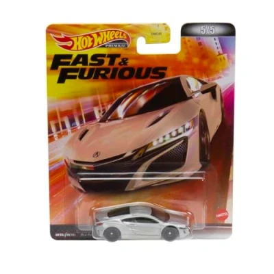 Immagine di Hot Wheels FAST AND FURIOUS Die Cast Modellino Auto &#039;17 ACURA NSX scala 1/64 lunghezza 8cm HCP30
