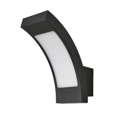 Immagine di applique LED da esterni &#039;Juvia&#039; (Moderno) colore Nero, in Alluminio (1 luce, lampadina inclusa) di Lucande applique, lampada esterni, outdoor per