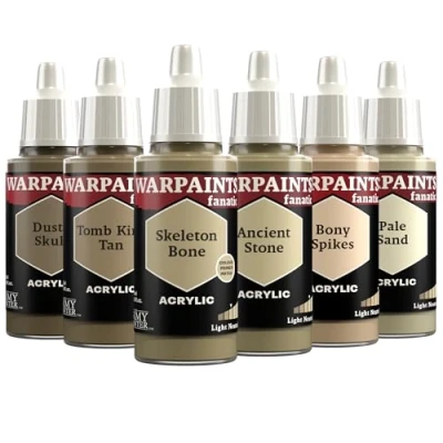 Immagine di The Army Painter, Warpaints Fanatic Flexible Triad: Light Neutrals, 6x18 ml Colori Acrilici modellismo per Miniature Dnd e Warhammer 40k
