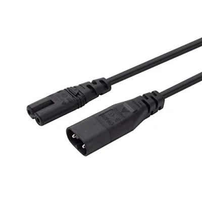 Immagine di IEC 60320 C8 Plug a C7 Presa Maschio Femmina Estensione Cavo Adattatore Principale (0.3m)