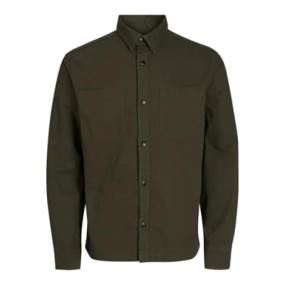 Immagine di JACK &amp; JONES Jcologan Ripstop Overshirt LS Camicia Casual, Notte Foresta, M Uomo