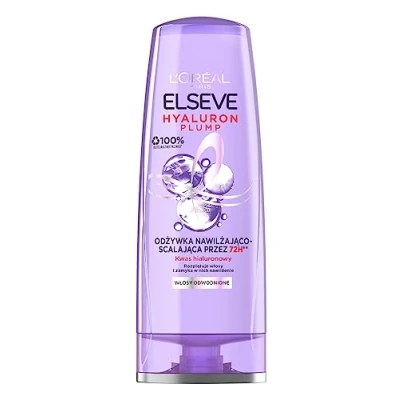Immagine di L&#039;Oréal Paris, Balsamo, L&#039;Oreal Elseve Hyaluron Plump Balsamo Idratante e Disincrostante per Capelli Disidratati 200Ml (200 ml)