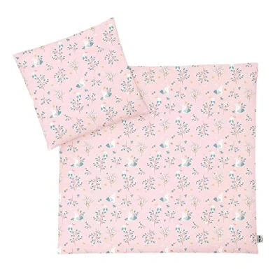 Immagine di Julius Zöllner Biancheria da letto per bambini 80 x + 35 40 cm, set 2 pezzi, copripiumino e federa, 100% cotone, con chiusura lampo, standard 100 by OEKO TEX, Rosalie