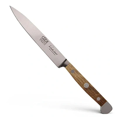 Immagine di Güde Alpha Barrel Oak Coltello da cucina dello chef con manico in Quercia, Adulto, Lunghezza lama 13 cm