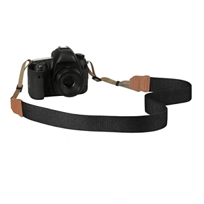 Immagine di MoKo Tracolla Fotocamera, Videocamera in Cotone con Fibbie Regolabili, Accessori Fotocamere, Videocamere Dim da 90 a 158 cm per Nero