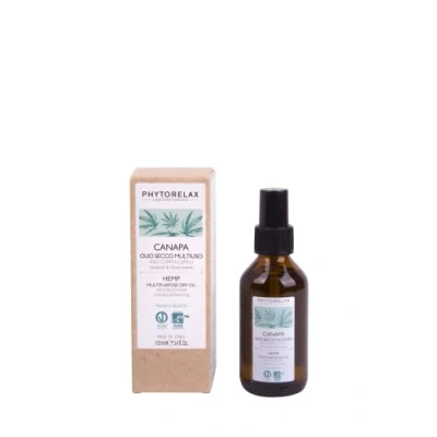 Immagine di Phytorelax Vegan &amp; Organic HEMP Hydrating Elasticizing Multipurpose DRY OIL Idratante, Taglia: 100 ml,