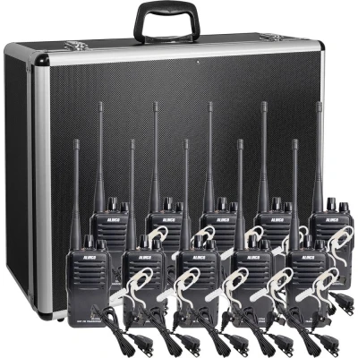 Immagine di Alinco Team Set DJ VX 46 + KEP 24 AL 150103 Radio PMR portatile Kit da 10