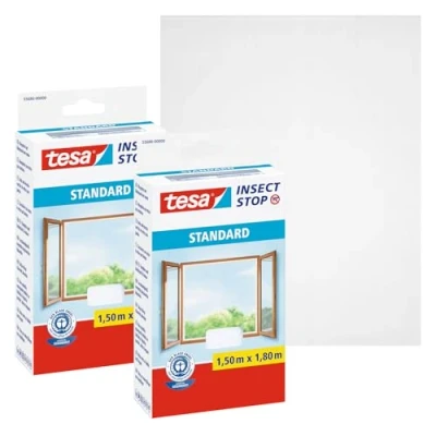 Immagine di tesa STANDARD 55680 00500 04 Zanzariera (L x A) 150 cm 180 Bianco 2 pz.