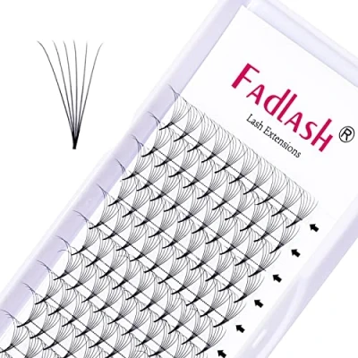 Immagine di Volume Ciglia Estensioni 6D 0.07mm C Curl 11mm Lunghezza Premade Fan Eyelash Extension