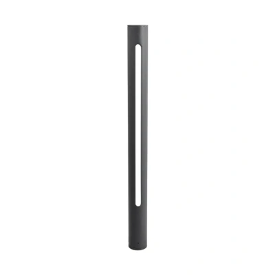 Immagine di lampada LED da esterni &#039;Tomas&#039; (Moderno) colore Nero, in Alluminio (1 luce, lampadina inclusa) di Lucande lampioncino, paletto luminoso, viale, lampione