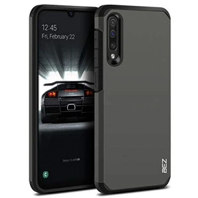 Immagine di BEZ Cover per Samsung A50, A30S, Custodia Galaxy A50 / A30S Rigida Protettiva con Impact [Antiurto, Assorbimento Urto] Bumper Protezione da Cadute e Urti Posteriore, Grigio