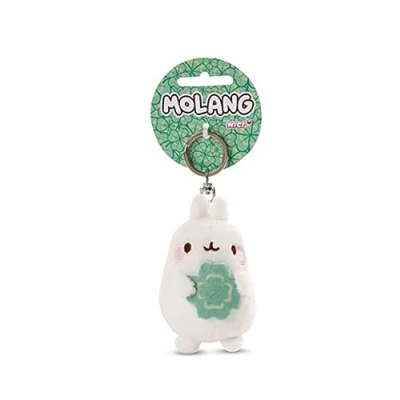 Immagine di NICI Portachiavi MOLANG con Trifoglio 8cm, Colore Bianco, 48870