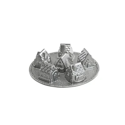 Immagine di Nordic Ware 81948 Stampo Villaggio, Alluminio pressofuso, Argento, 6 Cup Capacity