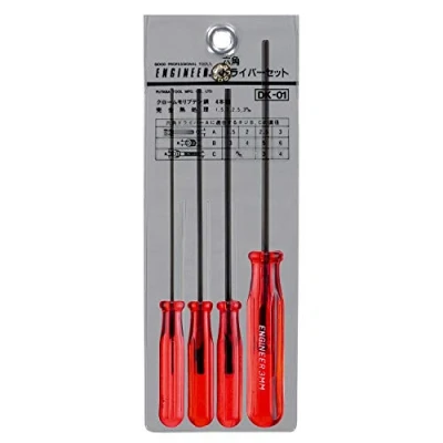 Immagine di Set di 4 cacciaviti esagonali piccole dimensioni, 1,5 mm, 2,0 2,5 3,0 ingegnere giapponese