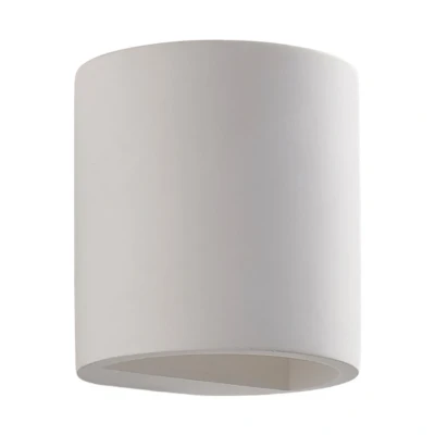 Immagine di applique &#039;Krista&#039; dimmerabile (Moderno) colore Bianco, in Argilla ad es. Soggiorno &amp; Sala da pranzo (1 luce, G9) di Lindby