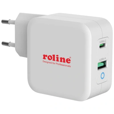 Immagine di Roline Caricatore USB 65 W Ambiente interno Num. uscite: 2 x A, C®