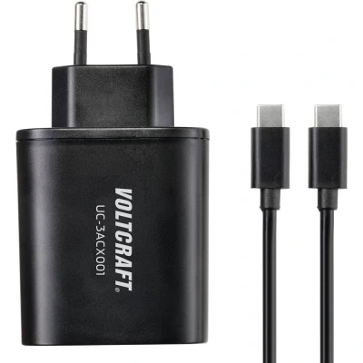 Immagine di VOLTCRAFT UC 3ACX001 Caricatore USB 38 W presa di Corrente uscita max. 3000 mA Num. uscite: 3 x USB, C® (Power Delivery)