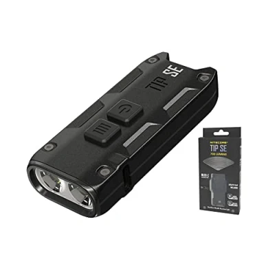 Immagine di Nitecore TIP SE Mini Torcia tascabile 700 lumen LED Ricaricabile USB C portachiavi impermeabile IP54 con 4 modalità 26 grammi ([NERO])