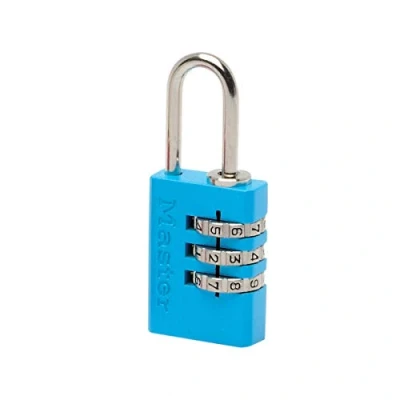 Immagine di Master Lock 7620EURDCOLCC Lucchetto con Combinazione in alluminio, Multicolore(Casuale), 2 x 5.5 0.9 cm