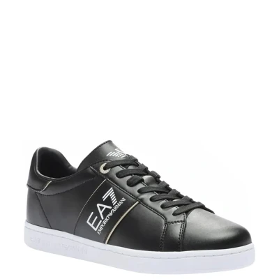 Immagine di EA7 Emporio Armani Classic Unisex Sneakers basse, Taglia: 46, Black/gold Pelle