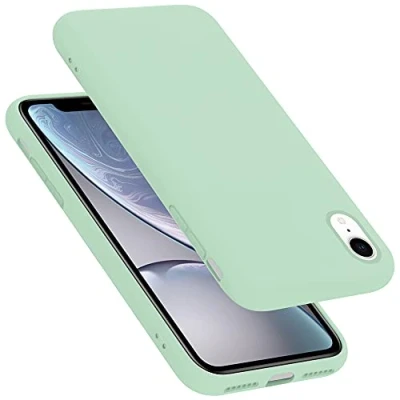 Immagine di Cadorabo Custodia compatibile con Apple iPhone XR in LIQUID VERDE CHIARO Morbida Cover Protettiva Sottile di Silicone TPU Bordo Protezione Ultra Slim Case Antiurto Gel Back Bumper Guscio