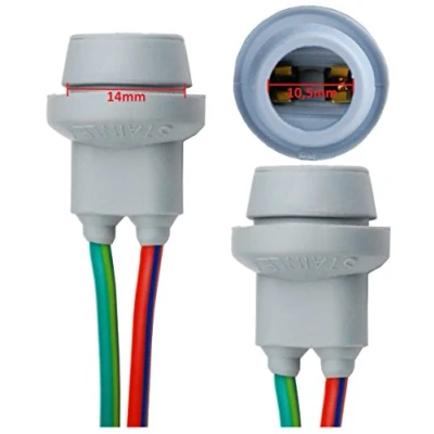 Immagine di L &amp; P B578 2 x T10 W5 W in gomma attacco lampade base vetro W2,1 9,5d lampadine a incandescenza