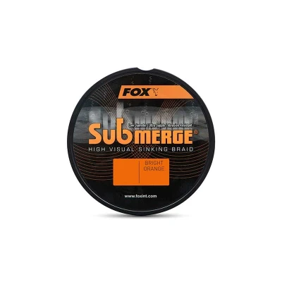 Immagine di Fox Submerge High Visual Sinking Braid Bright Orange 25lbs (11.3kg) 0.16mm Ø X300M Trecciato