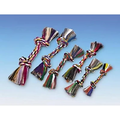 Immagine di Nobby Os con 2 fiocchi di cotone per cane, 50 g, multicolore