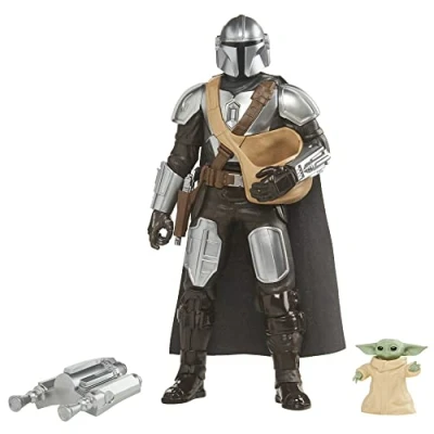 Immagine di Star Wars Galactic Action The Mandalorian &amp; Grogu, Figurine elettroniche interattive da 30 cm, Giocattoli, a partire 4 anni, Versione francese