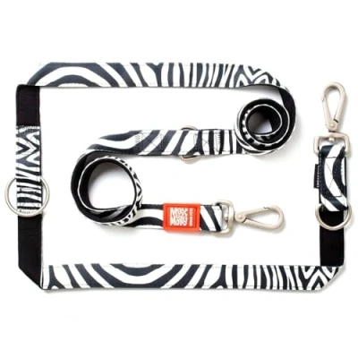 Immagine di Max &amp; Molly Urban Pets Multi Function Leash Zebra S