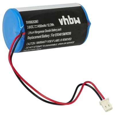 Immagine di vhbw batteria sostituisce Visonic U ER34615M/W200 per sistema d&#039;allarme (14500mAh, 3,6V, Li SOCl2)
